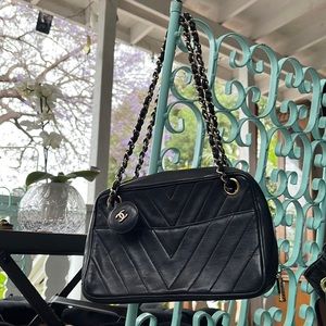 Black Chanel hand bag